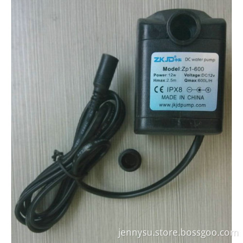 aquarium water pump 2.5m 600L/H